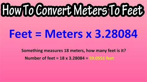 Feet to Meters Calculation