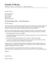 Financial Analyst