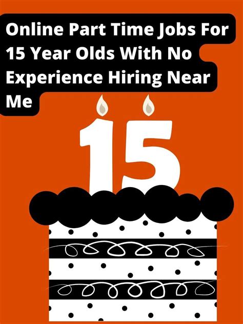 Find part time jobs as a 15 year old
