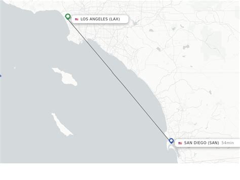 Flying from Los Angeles to San Diego