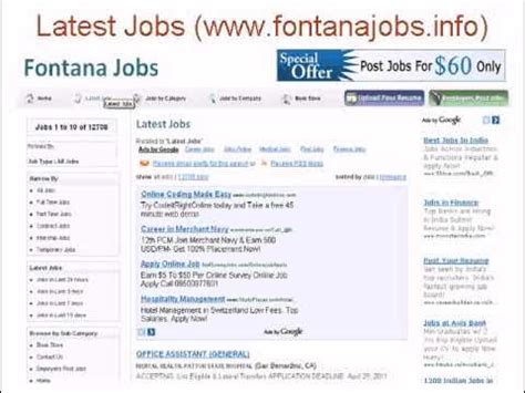 Fontana Employment Opportunities
