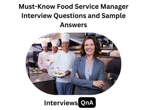 Food Service Manager Interview