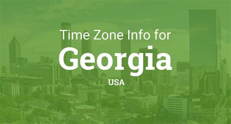 Georgia Country Time Zone