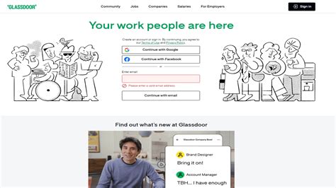 Glassdoor job search app