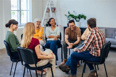 Group therapist working with a group