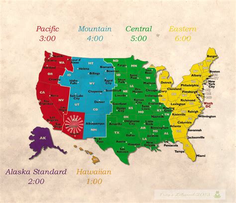 Hawaii Time Zone Map