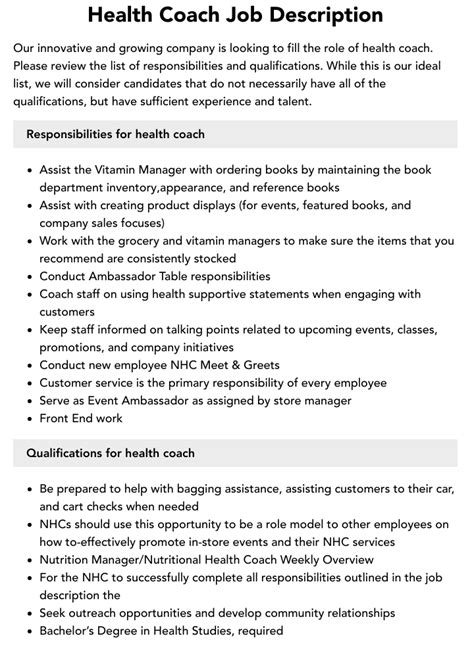 health coach jobs near me