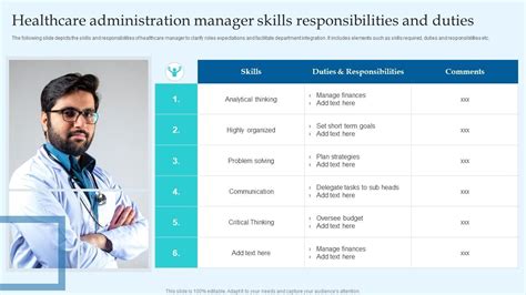 Healthcare Administration Skills