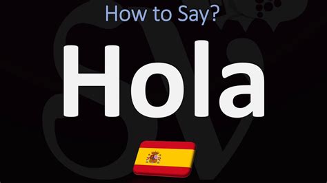 Hello in Spanish