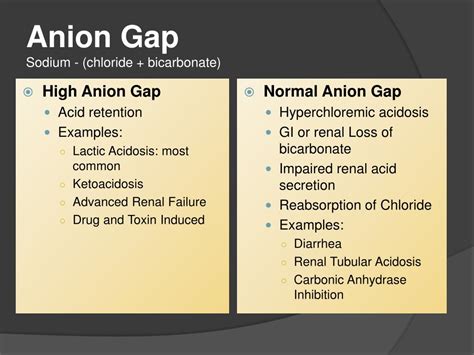 High anion gap causes