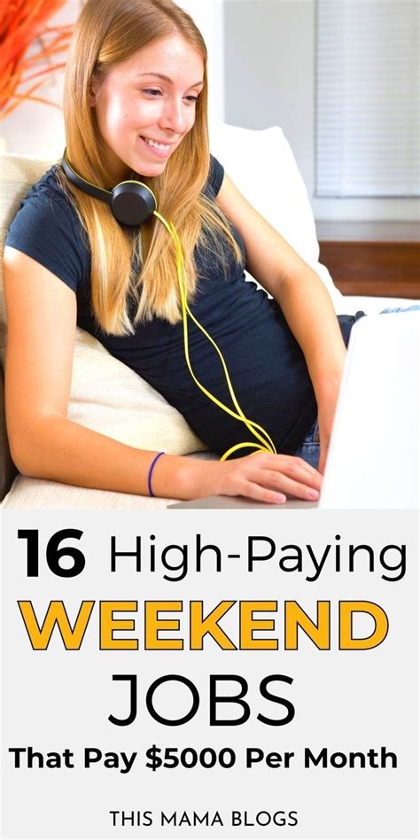 High Paying Weekend Jobs