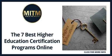 Higher Education Certifications