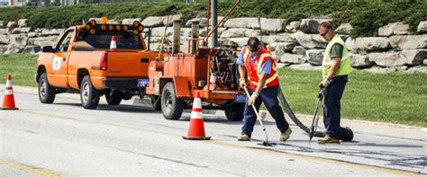 Highway Maintenance Worker at work