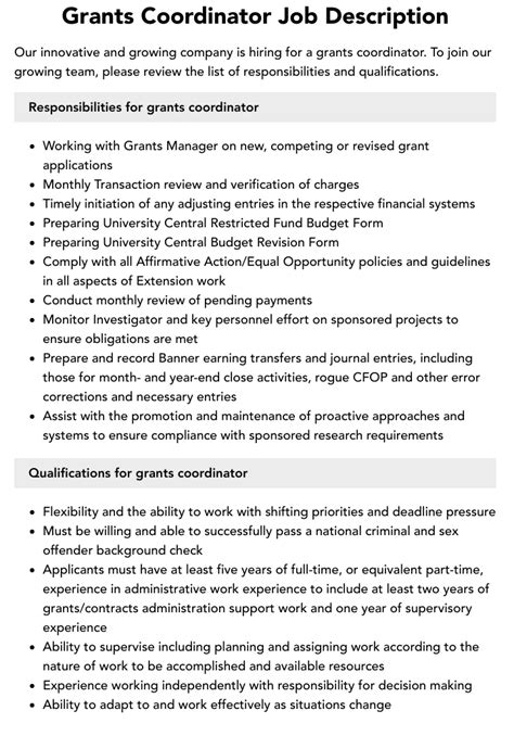 Hollywood Grants Coordinator