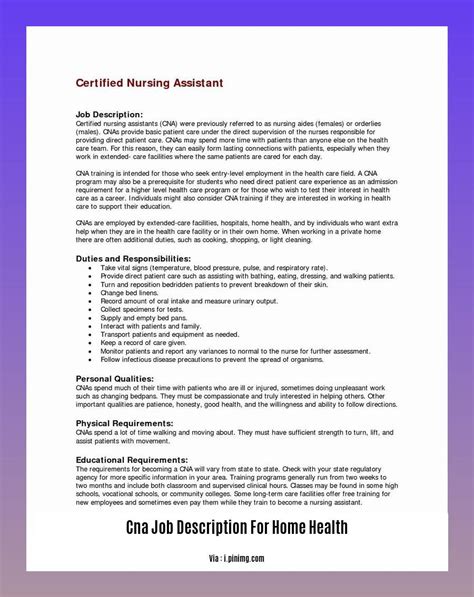 Home health CNA jobs