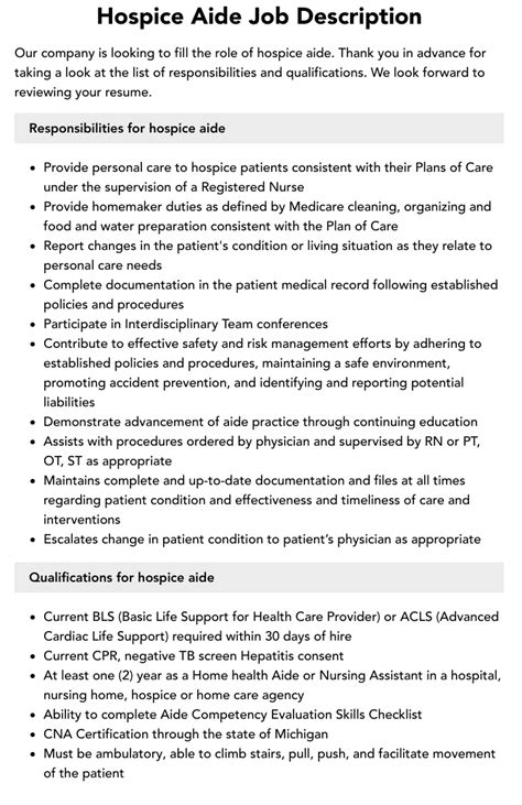 Hospice CNA jobs