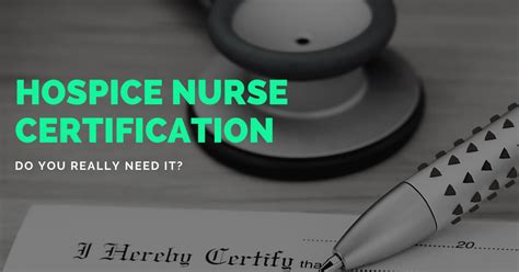 Hospice Nurse Certification