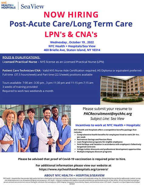 hospitals hiring cna