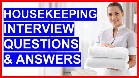 Housekeeping job interview tips