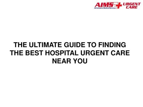 How to Find Kaiser Permanente Urgent Care Near You