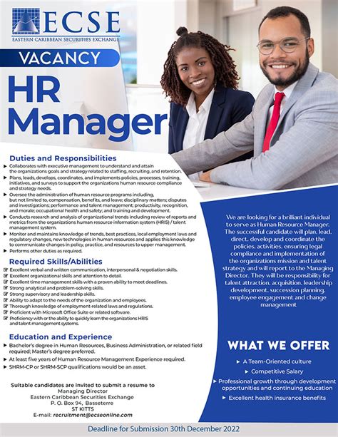 HR Manager Vacancy