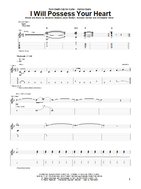I Will Possess Your Heart Music