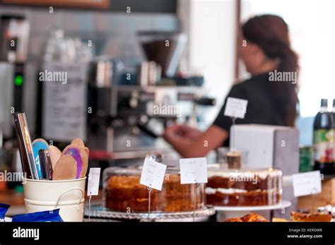 Independent coffee shop barista