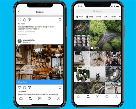 Instagram Explore page on mobile device