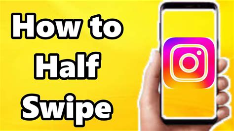 Instagram half swipe