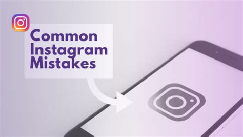 Instagram mistakes