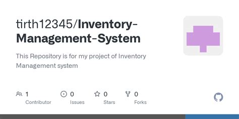 Inventory Management System