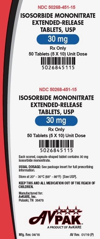 Isosorbide Mononitrate ER