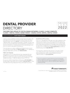 Kaiser Dentist Directory