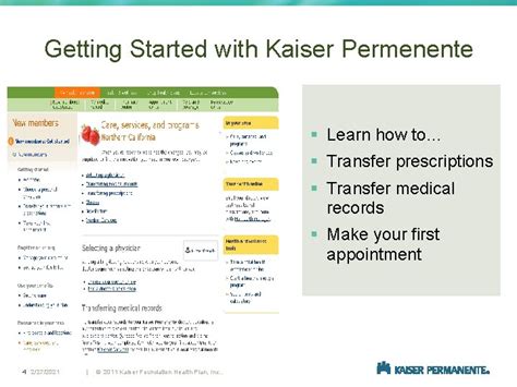 Kaiser Permanente Getting Started