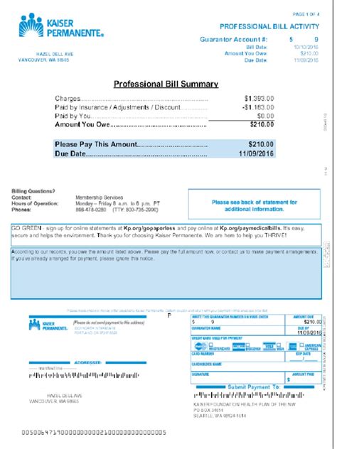 Kaiser Permanente SoCal Billing and Insurance