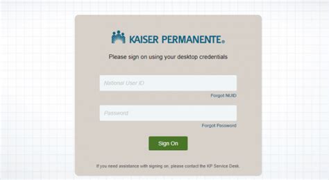 KP Org Sign On Button