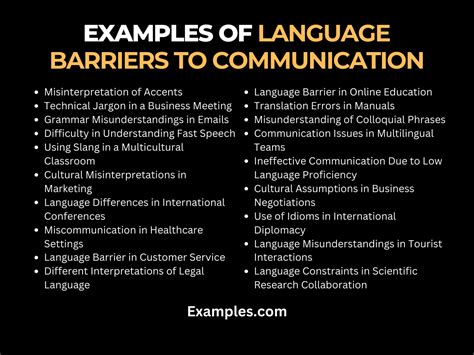Language Barriers