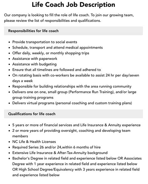 Life Coach Jobs Near You