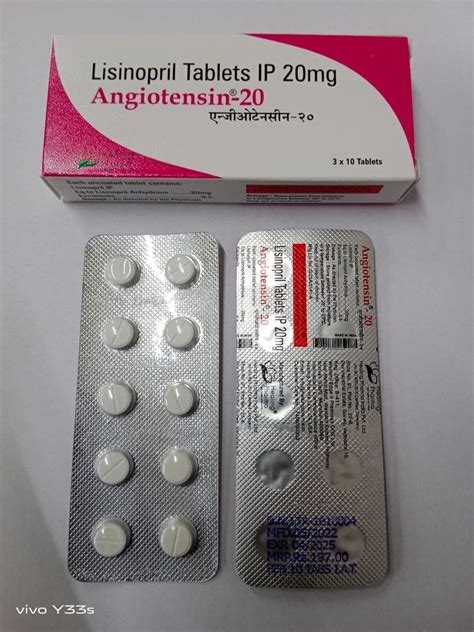 Lisinopril 20 mg Tablet Interactions
