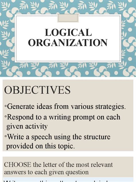 Logical Organization
