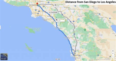 Los Angeles to San Diego Distance