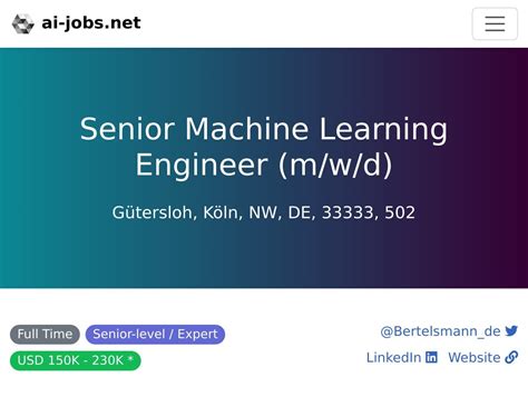 Machine Learning Engineer