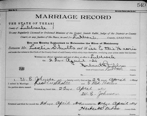 Marriage Records