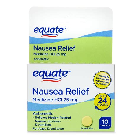 Meclizine nausea relief