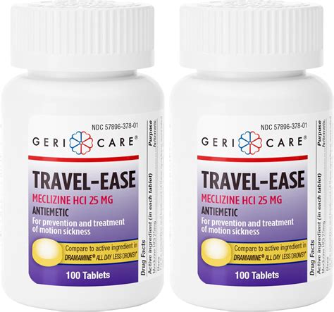 Meclizine travel experience