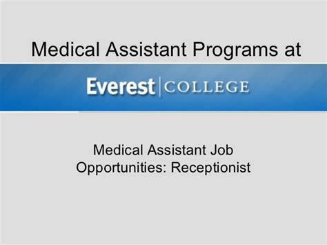 medical assistant job opportunities