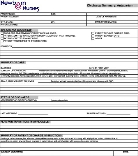 Medical discharge