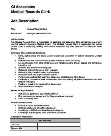 Medical Records Jobs Near Me Education and Training