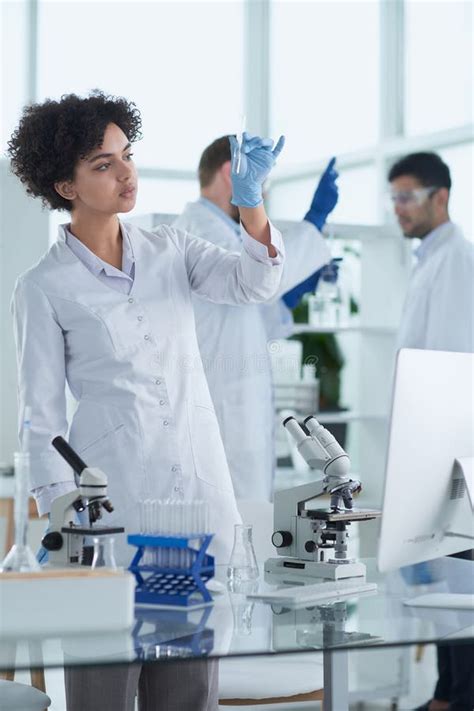 Medical research scientist in a laboratory