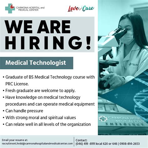 Medical Technologist Jobs